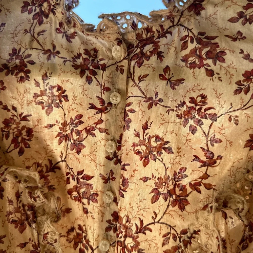 Doen Toddler Dress in Songbird Toile Size 2 - Picture 2 of 3